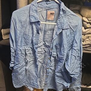 SO Sky Blue Casual Shirt